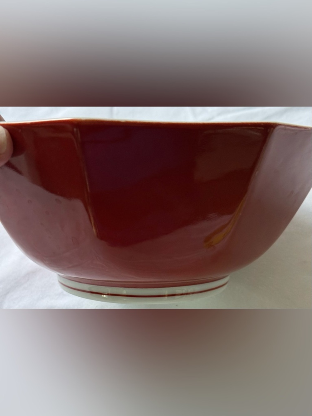 Fitz & Floyd Vintage Red Octagon Bowl 1985 Japan - Picture 3 of 16
